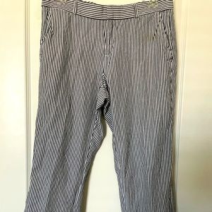 Banana Republic Blue/White Stripe pants